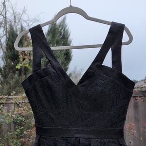 XOXO Black Lace Mini Dress